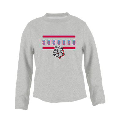 Socorro Bulldogs Mascot #4 Women's Sweatshirt