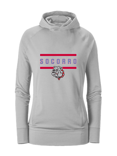 Socorro Bulldogs Mascot #4 Women's Hoodie