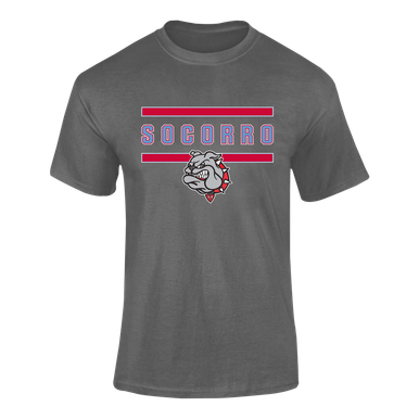 Socorro Bulldogs Mascot #4 Men's SS T-Shirt