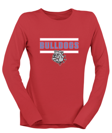 Socorro Bulldogs Mascot #5 Women's Premium LS T-Shirt