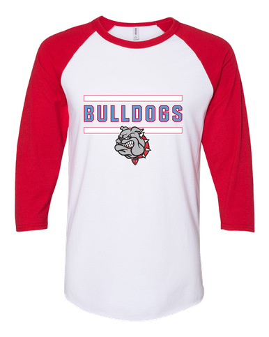 Socorro Bulldogs Mascot #5 Women's Baseball T-Shirt