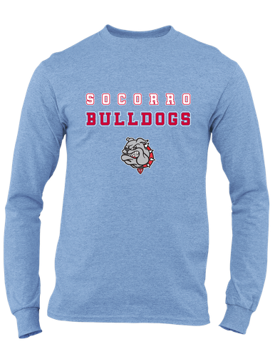 Socorro Bulldogs Spirit Men's LS T-Shirt