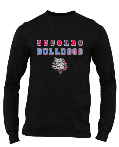 Socorro Bulldogs Spirit Men's Premium LS T-Shirt