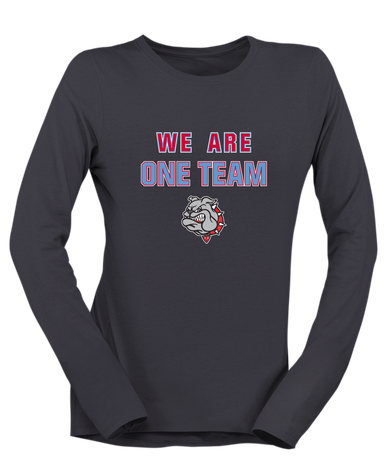 Socorro Bulldogs We Are One Team Women's LS T-Shirt