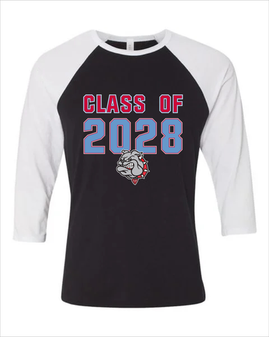 Socorro Bulldogs Class of 2028 Men's Baseball T-Shirt