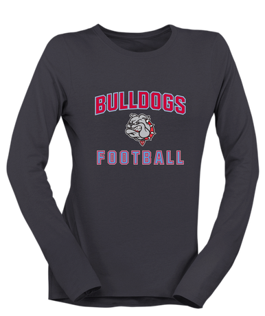 Socorro Bulldogs Football #1 Women's LS T-Shirt