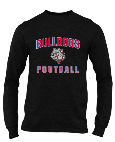 Socorro Bulldogs Football #1 Men's LS T-Shirt