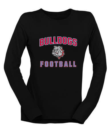 Socorro Bulldogs Football #1 Women's Premium LS T-Shirt