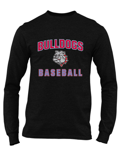 Socorro Bulldogs Baseball #1 Men's Premium LS T-Shirt