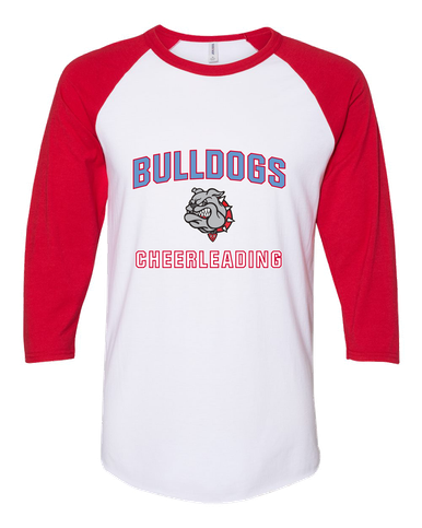 Socorro Bulldogs Cheerleading Women's Baseball T-Shirt