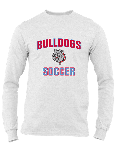 Socorro Bulldogs Soccer #1 Men's LS T-Shirt