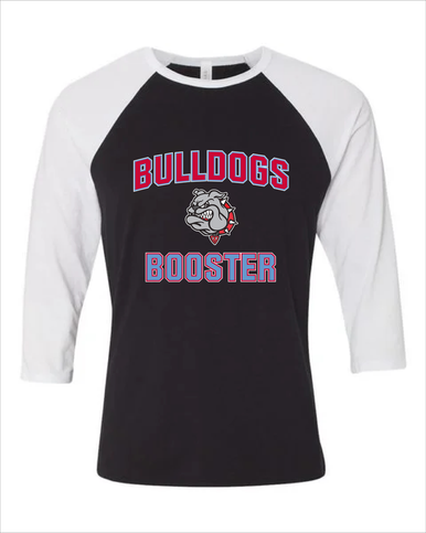 Socorro Bulldogs Booster Women's Baseball T-Shirt