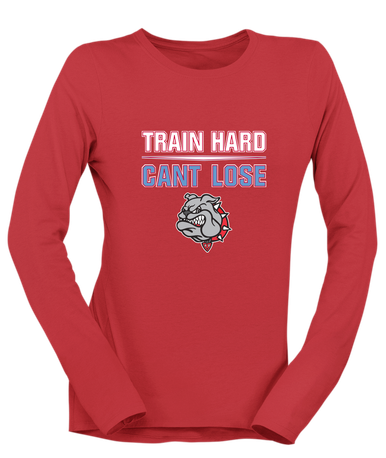 Socorro Bulldogs Train Hard, Can't Lose Women's LS T-Shirt