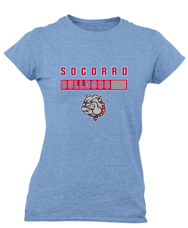 Socorro Bulldogs Mascot #7 Women's SS T-Shirt