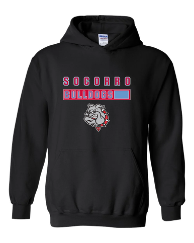 Socorro Bulldogs Mascot #7 Men's Hoodie