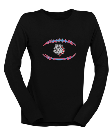 Socorro Bulldogs Football #3 Women's LS T-Shirt