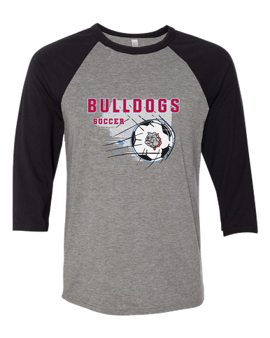 Socorro Bulldogs Soccer #2 Men's Baseball T-Shirt