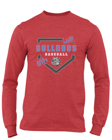 Socorro Bulldogs Baseball #2 Men's LS T-Shirt