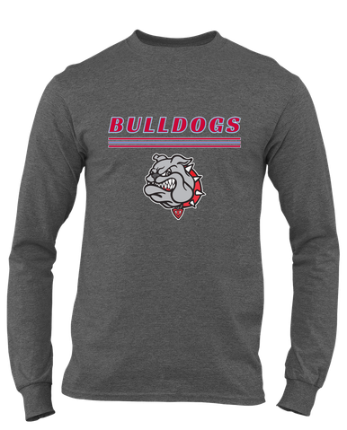 Socorro Bulldogs Mascot #8 Men's LS T-Shirt