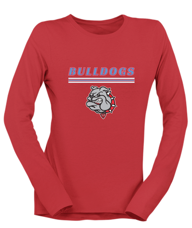 Socorro Bulldogs Mascot #8 Women's Premium LS T-Shirt