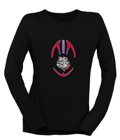 Socorro Bulldogs Football #4 Women's LS T-Shirt