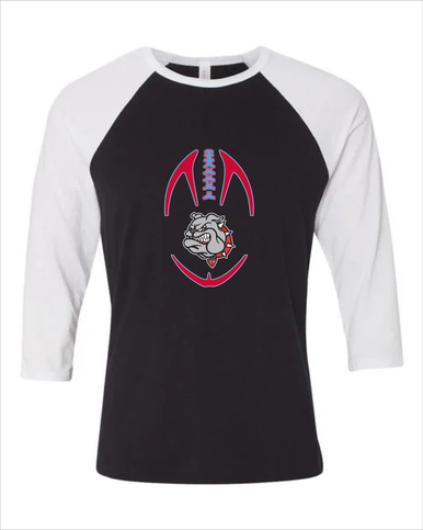 Socorro Bulldogs Football #4 Women's Baseball T-Shirt