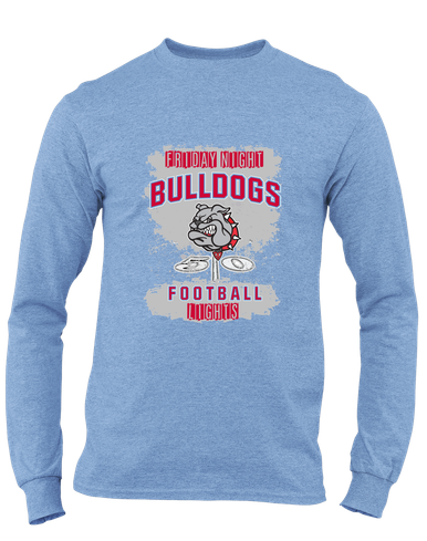 Socorro Bulldogs Football #6 Men's LS T-Shirt