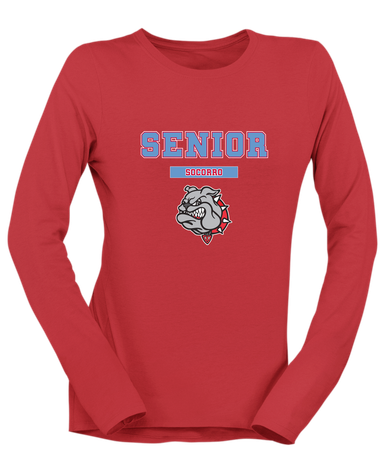 Socorro Bulldogs Senior #2 Women's Premium LS T-Shirt