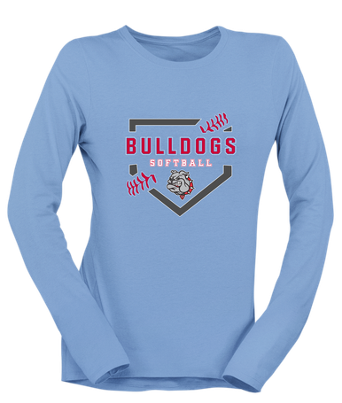 Socorro Bulldogs Softball #2 Women's LS T-Shirt