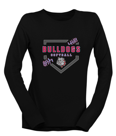 Socorro Bulldogs Softball #2 Women's Premium LS T-Shirt