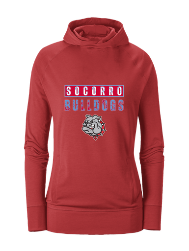 Socorro Bulldogs Mascot #9 Women's Hoodie