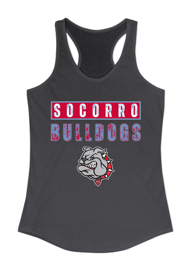 Socorro Bulldogs Mascot #9 Women's Tank Top
