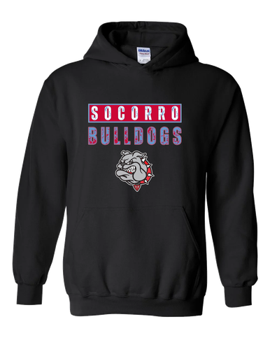 Socorro Bulldogs Mascot #9 Men's Hoodie