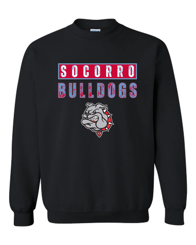 Socorro Bulldogs Mascot #9 Men's Sweatshirt