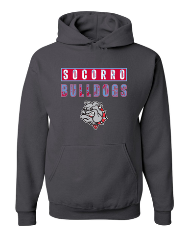 Socorro Bulldogs Mascot #9 Men's Premium Hoodie