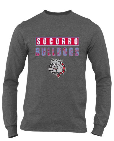 Socorro Bulldogs Mascot #9 Men's Premium LS T-Shirt