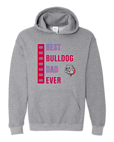 Socorro Bulldogs Best Bulldog Dad Men's Hoodie