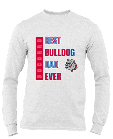 Socorro Bulldogs Best Bulldog Dad Men's Premium LS T-Shirt
