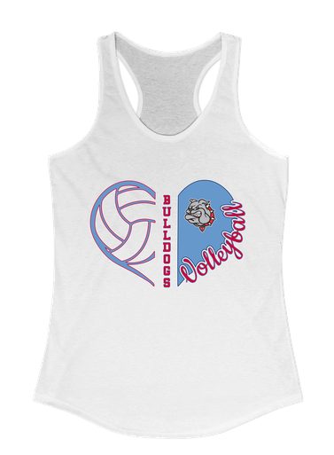 Socorro Bulldogs Heart Volleyball Women's Tank Top