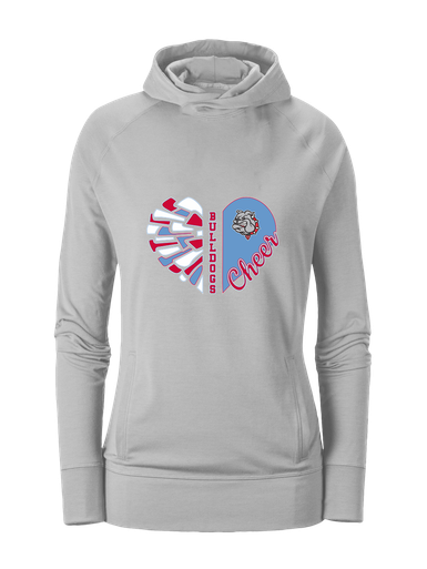 Socorro Bulldogs Heart Cheer Women's Hoodie