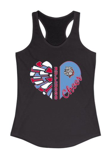 Socorro Bulldogs Heart Cheer Women's Tank Top