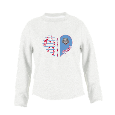 Socorro Bulldogs Heart Band Women's Sweatshirt