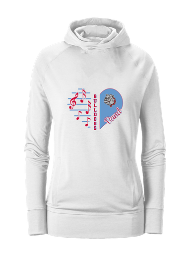 Socorro Bulldogs Heart Band Women's Hoodie