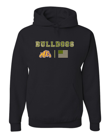 McAllen Bulldogs Camo Flag Men's Premium Hoodie