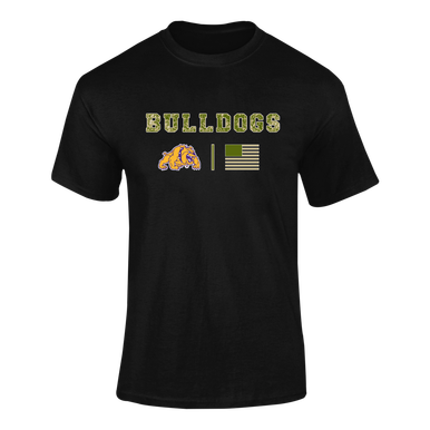 McAllen Bulldogs Camo Flag Men's SS T-Shirt