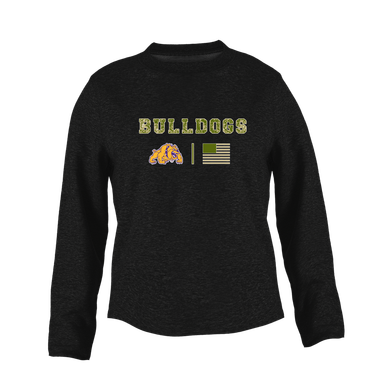 McAllen Bulldogs Camo Flag Women's Sweatshirt
