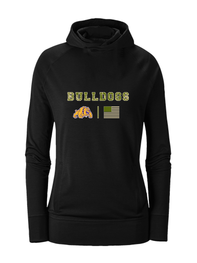 McAllen Bulldogs Camo Flag Women's Hoodie