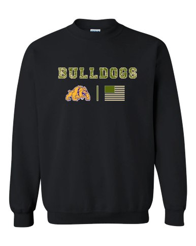 McAllen Bulldogs Camo Flag Men's Sweatshirt