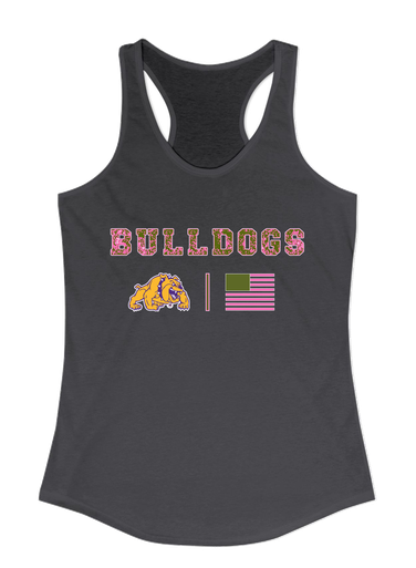 McAllen Bulldogs Pink Camo Flag Women's Tank Top