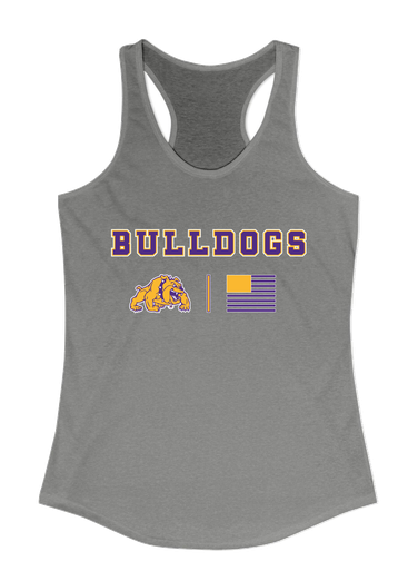 McAllen Bulldogs Team Colors Flag Women's Tank Top